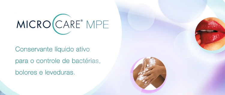 Microcare MPE | Conservante líquido ativo 
para o controle de bactérias, bolores e leveduras